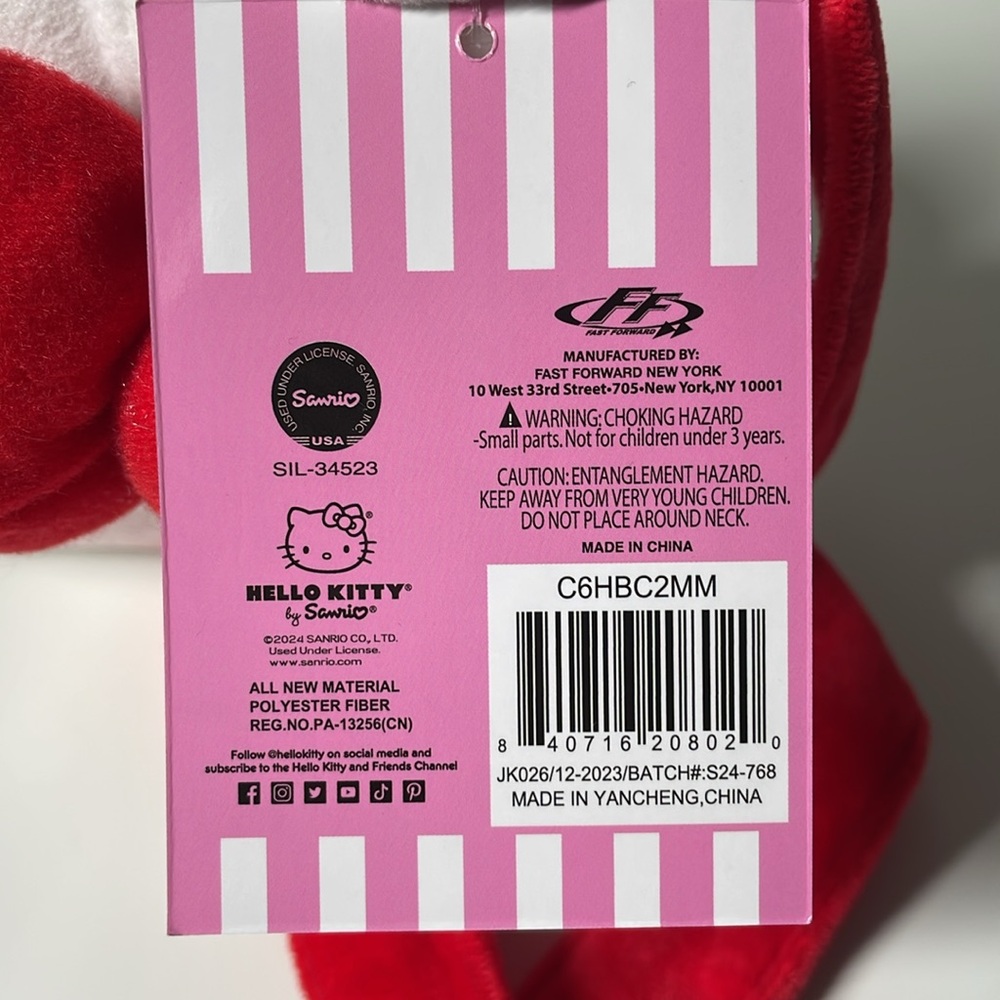 Hello Kitty 3D Head Plush Shoulder Crossbody Bag - Picture 5 of 6